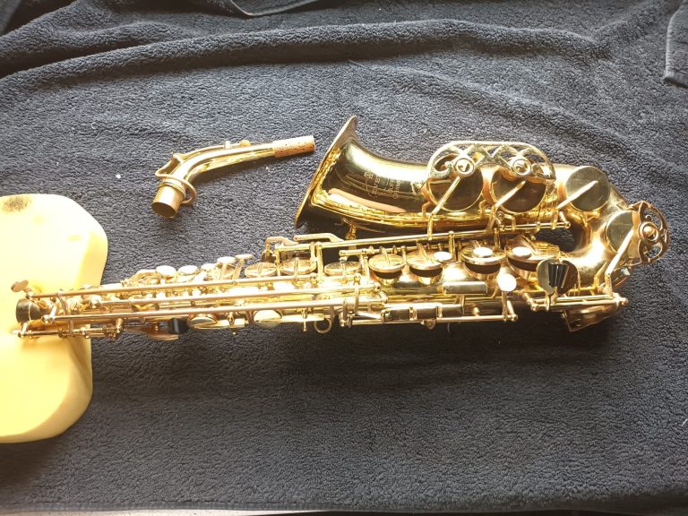 A saxophone which needs restoration